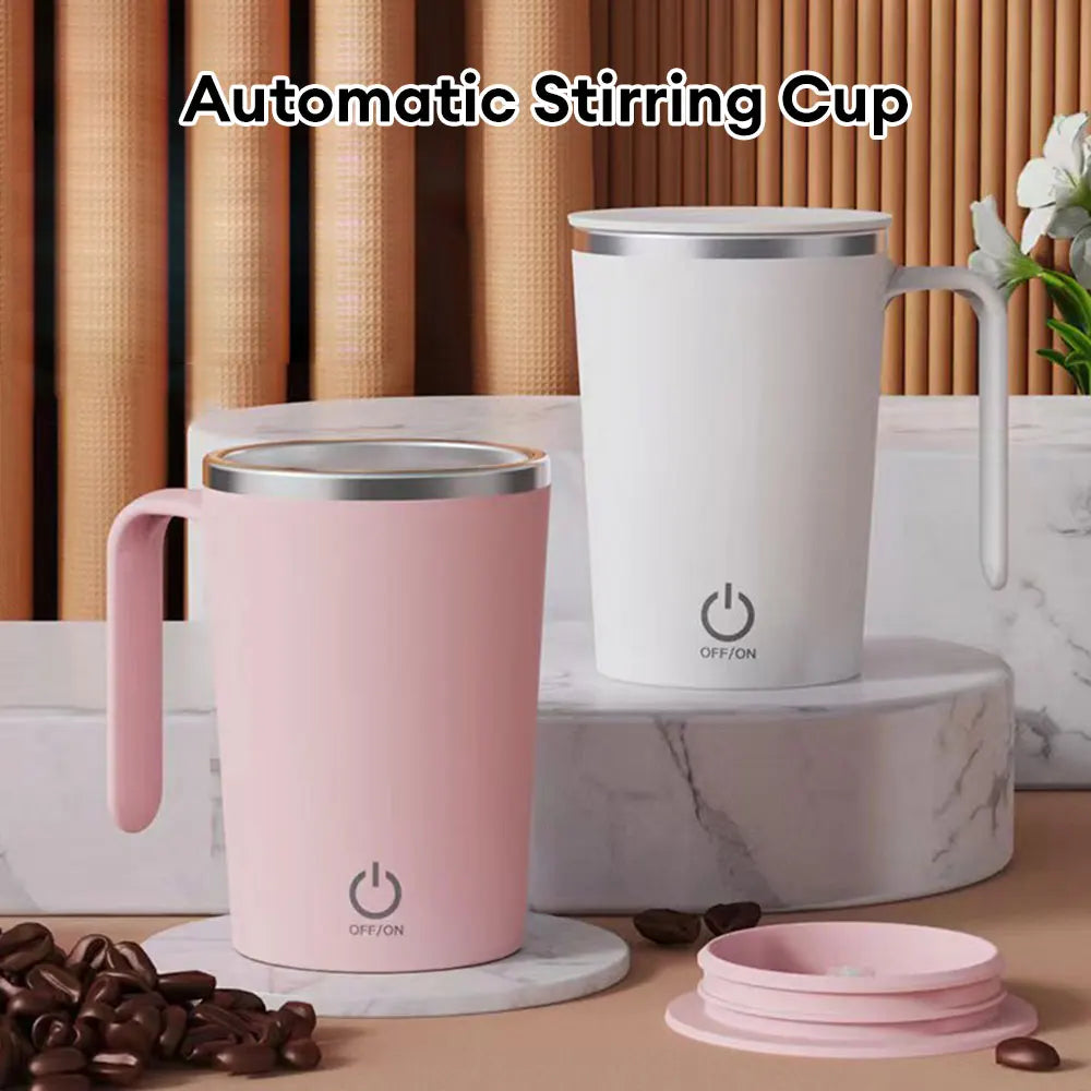 400ml Self-Stirring Coffee Cup | Electric Magnetic Mixing Mug