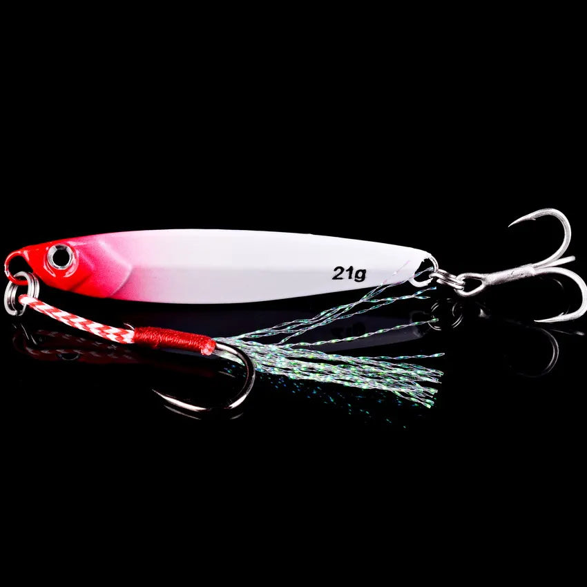 Vertical Metal Jig Lure Set | 3/5/8pcs Saltwater Jigging Lures (7g–40g)