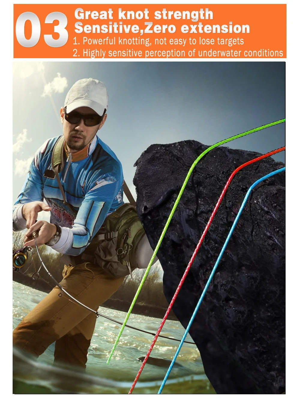 JOSBY 100m Braided Fishing Line | 8-Strand PE | Multi-Color & Strength Options