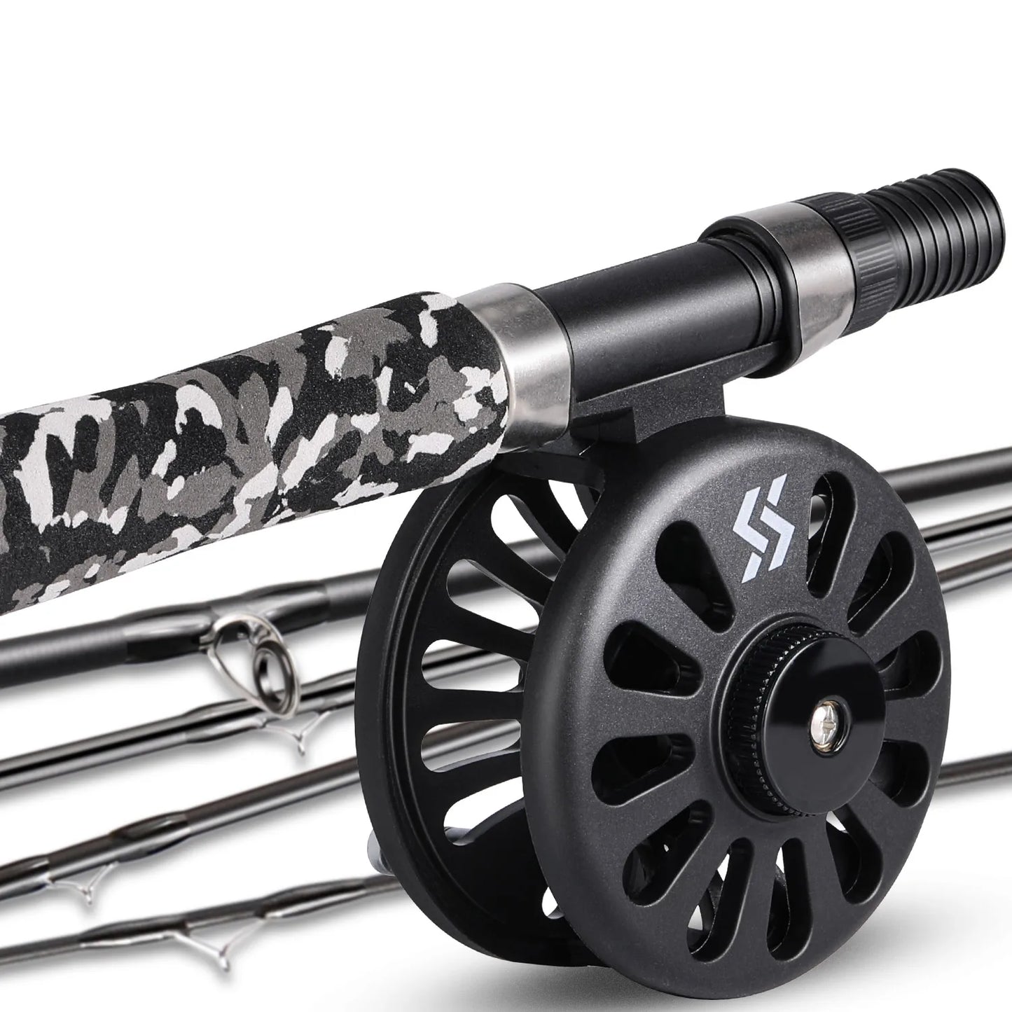 Sougayilang 5WT Fly Fishing Rod and Reel Combo – Carbon Fiber Trout Starter Kit